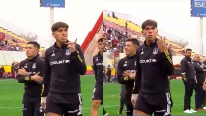 Carlos Palacios se burla de los hinchas de U. Católica con provocador gesto en Santa Laura