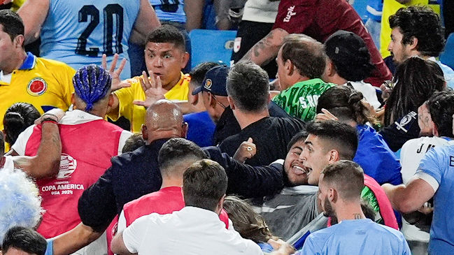 incidentes colombia vs urguay