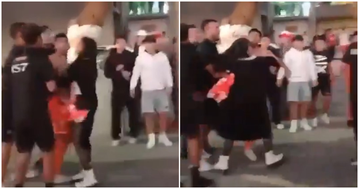 jugadores de cobreloa pelean con los hinchas