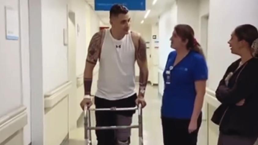 Video: Cristóbal Campos impacta con las primeras imágenes de su rehabilitación