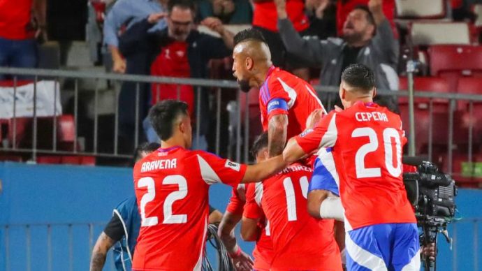 chile golea a venezuela