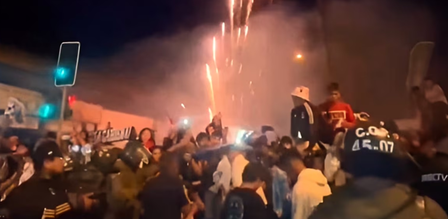 disturbios hinchas colocolo