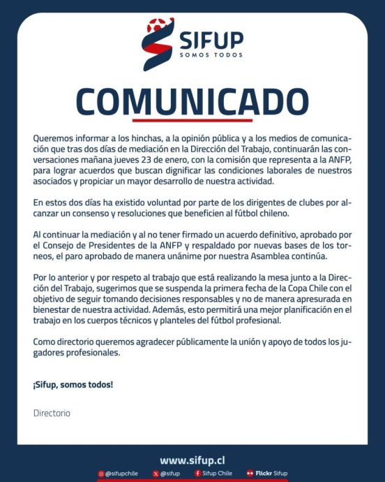 comunicado sifup