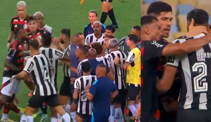 Flamengo y botafogo pelea