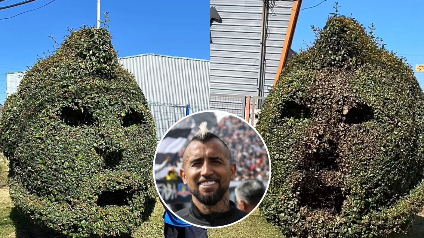 queman figura de arturo vidal