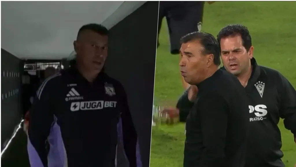 Los tuvieron que separar: Jorge Almirón y Héctor Robles viven tenso cruce en camarines