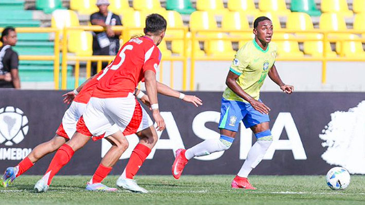 La Roja Sub-17 no pudo ante Brasil y se quedó fuera de la final del Sudamericano