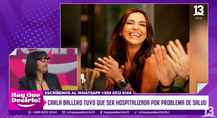 carla ballero hospitalizada