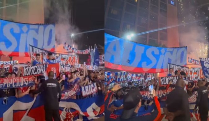 hinchas udechile brasil