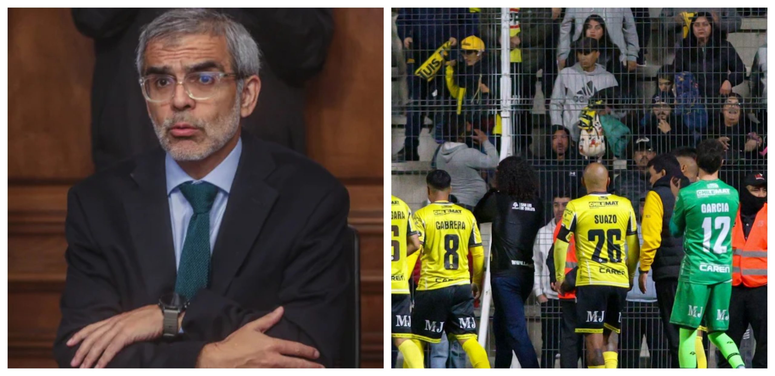 minstro cordero incidentes futbol chileno