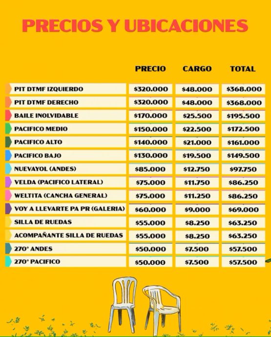 precios entradas bad bunny chile