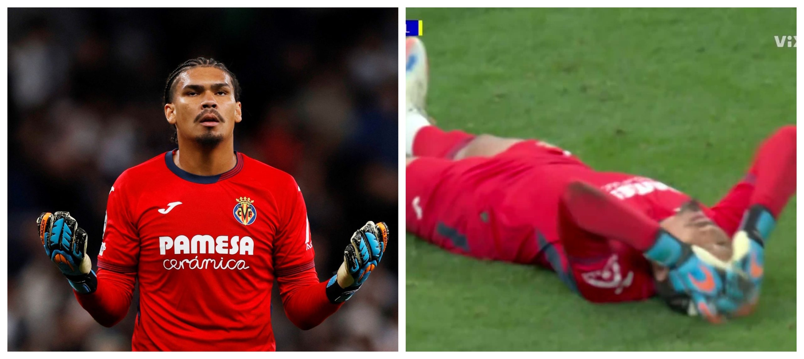 Video: insólito error del arquero del Villarreal ante Tottenham en su debut de Champions League