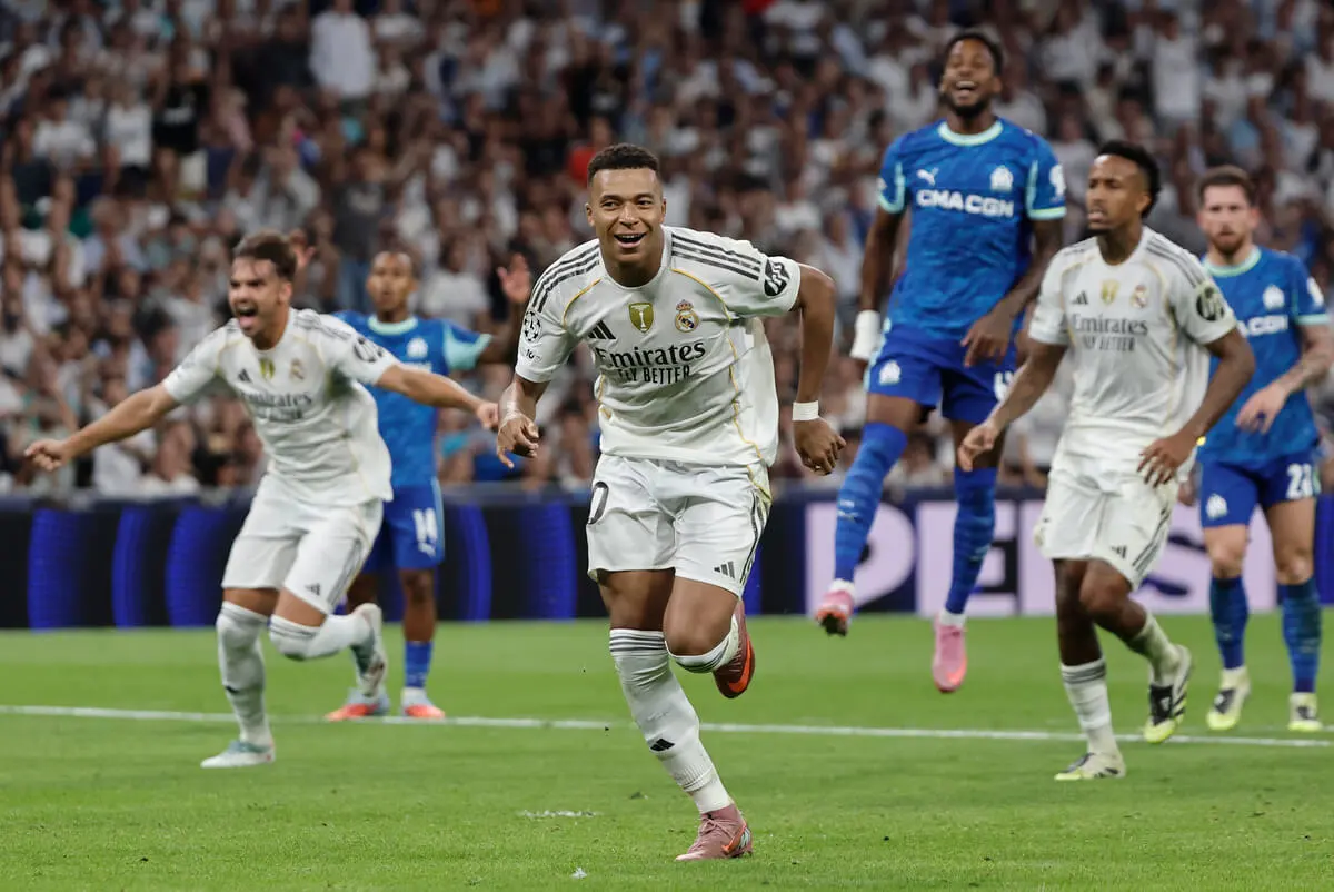(GOLES) Real Madrid se impone al Olympique de Marsella en su estreno en la Champions 2025/26