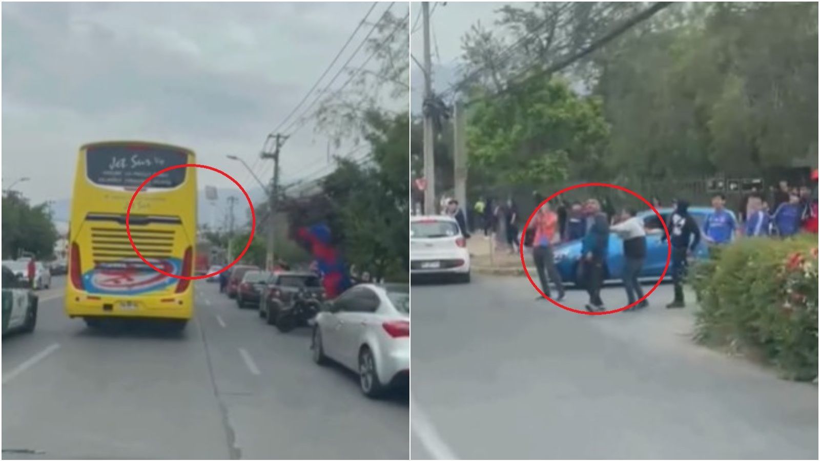 Copa Sudamericana: Barristas de Universidad de Chile atacan el bus de Lanús
