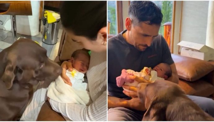 pangual su hija y su perro