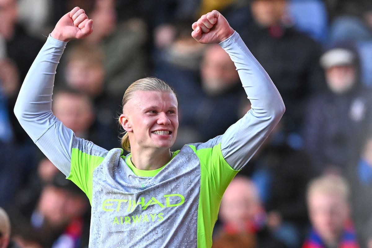(Goles) Manchester City gana con autoridad al Crystal Palace y acecha al Arsenal gracias a Haaland