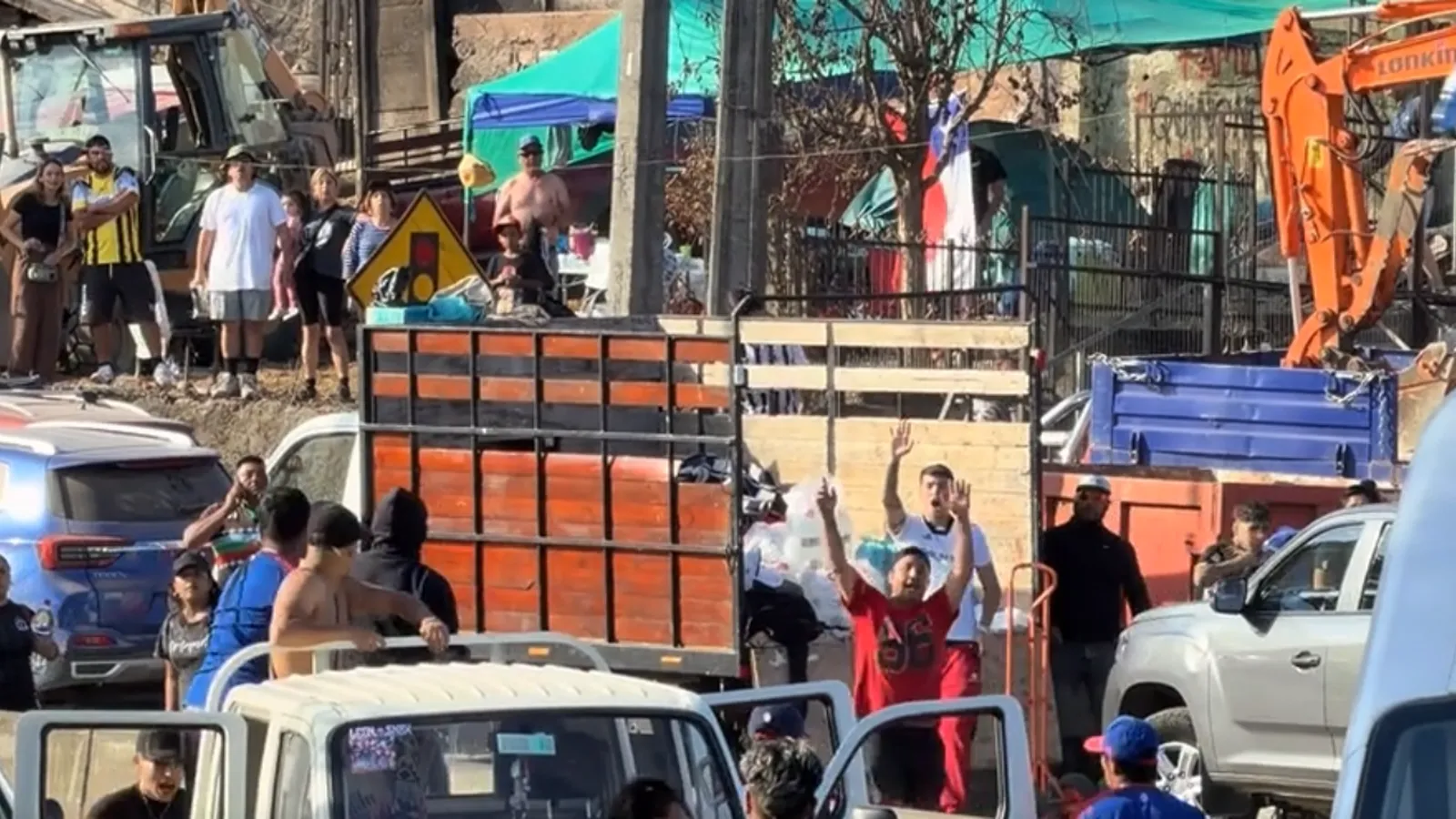 riña hinchas udechile y colocolo