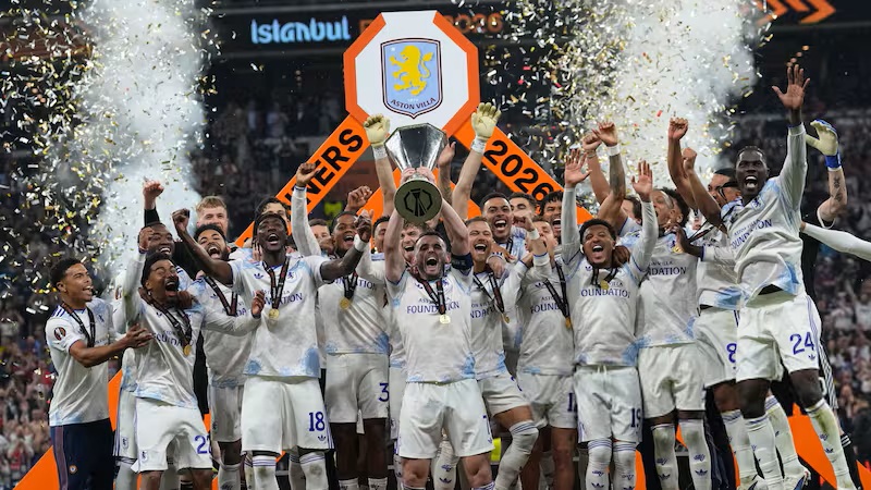 (Goles) Aston Villa logra el título de la Europa League tras golear al Friburgo