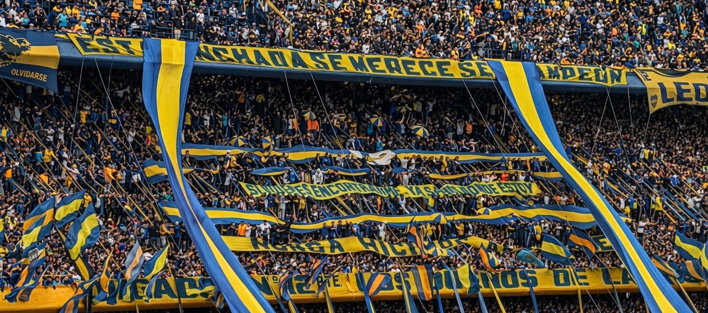 Atención en la UC: hinchas de Boca Juniors dejan polémicos mensajes en La Bombonera