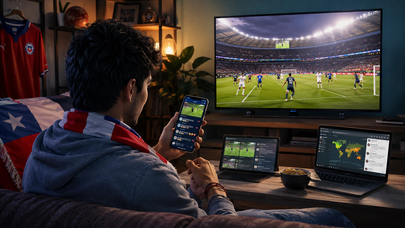Sin la Roja en la cancha, pero con el celular en la mano: así verá Chile el Mundial 2026