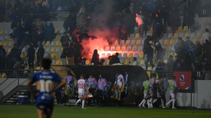 incidentes udechile vs everton